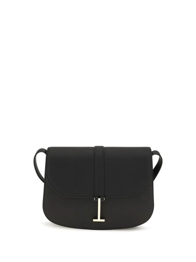 Tom Ford Grained Calf Leather Crossbody Bag — Black Bos Taurus in Black Calfskin from HEWI