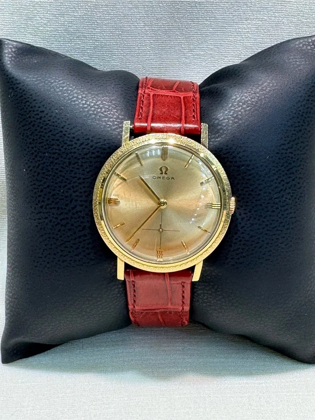 Watch 33mm Vintage Yellow Gold Omega Watch in gold|red from Poshmark