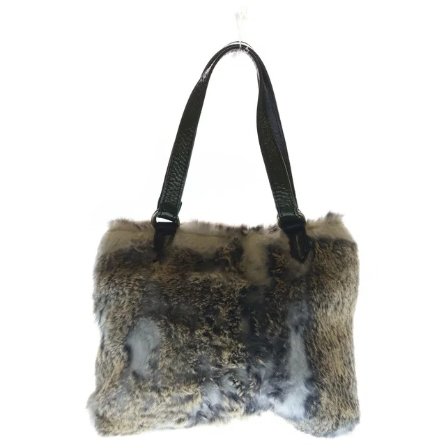 Chrome Hearts Dagger Zip Fur Handbag Gray in Grey from The Reluxe