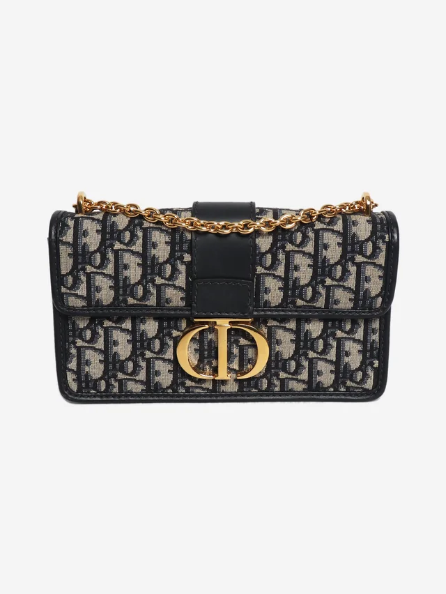 Dior 30 Montaigne navy monogram cross-body bag from Sign of the Times