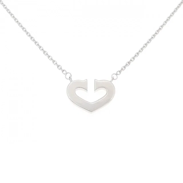 Cartier C Necklace White Gold in White from The Reluxe