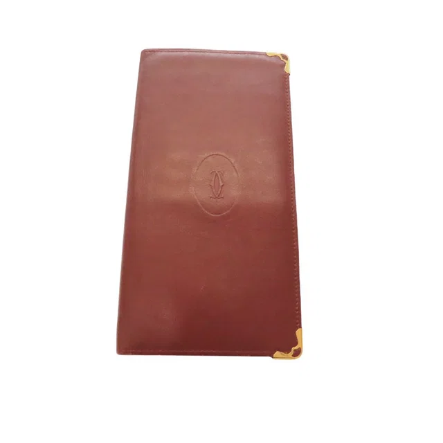Cartier Long Wallet Leather Long Wallet in Leather from LuxUness