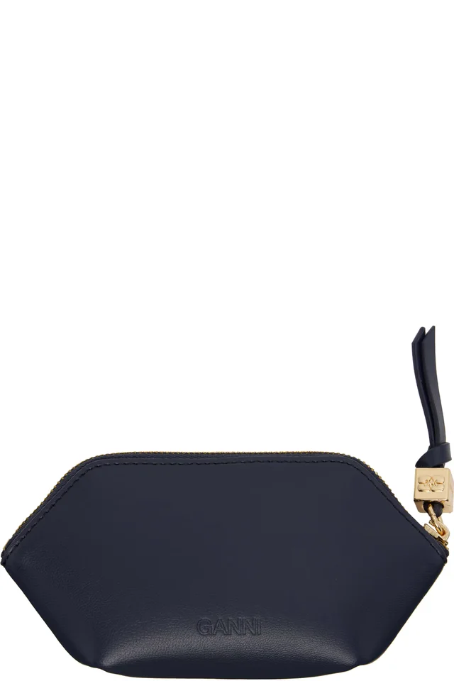 GANNI Navy Bou Bear Coin Pouch, photo 2 of 2 from SSENSE