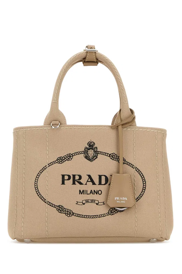 Prada Jardinière Tote Bag — Beige in Beige Canvas from HEWI