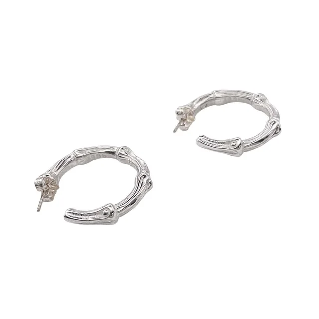 Tiffany & Co. Silver Bamboo Earrings in gray|silver from Poshmark