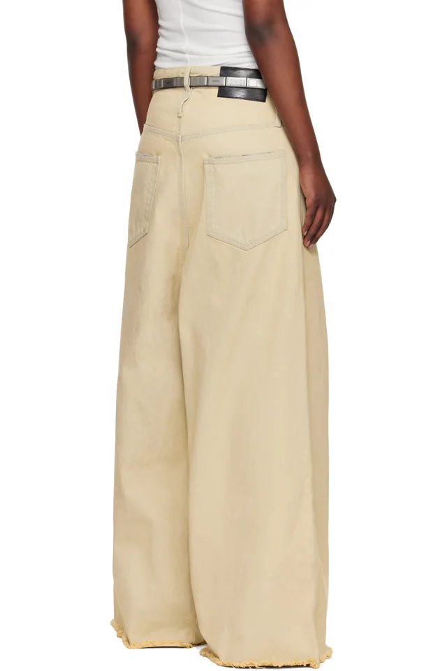 LU'U DAN Off-White Dumpster Denim Jeans, photo 3 of 5 from SSENSE