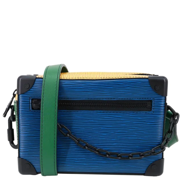 Louis Vuitton Mini Soft Trunk Epi Leather Crossbody Bag Blue in Blue Leather from Dallas Designer Handbags