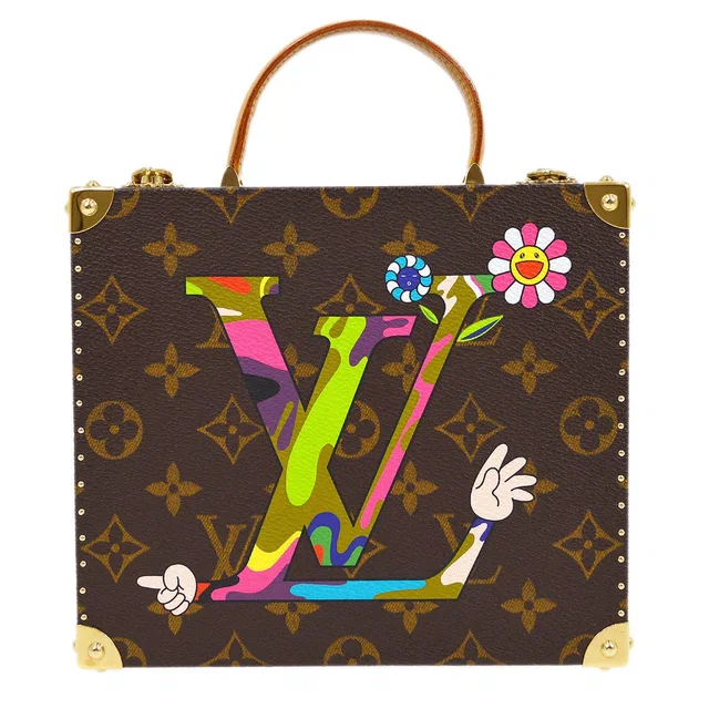 2007 MOCA Limited Jewelry Case Monogram LV Hand M92477 in Coated canvas from AMORE Vintage Tokyo