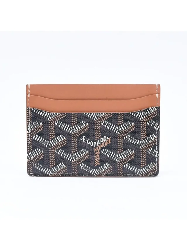 Goyard Saint Sulpice Card Case Black Brown in black|brown|red Calfskin from Poshmark, photo 2 of 12