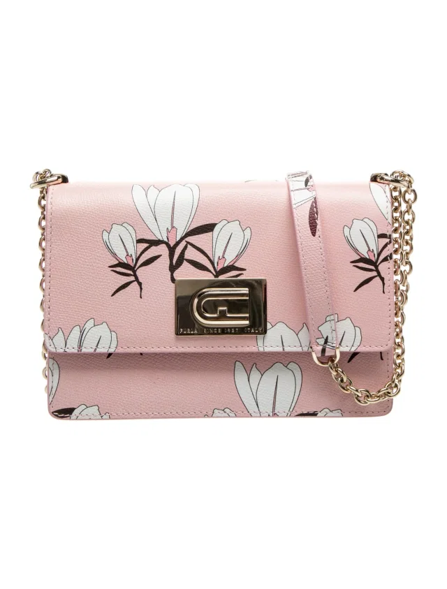 Furla Leather Crossbody Bag in pink Leather from The RealReal