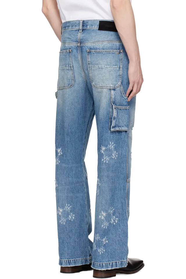 AMIRI Blue MA Quad Carpenter Jeans, photo 3 of 4 from SSENSE