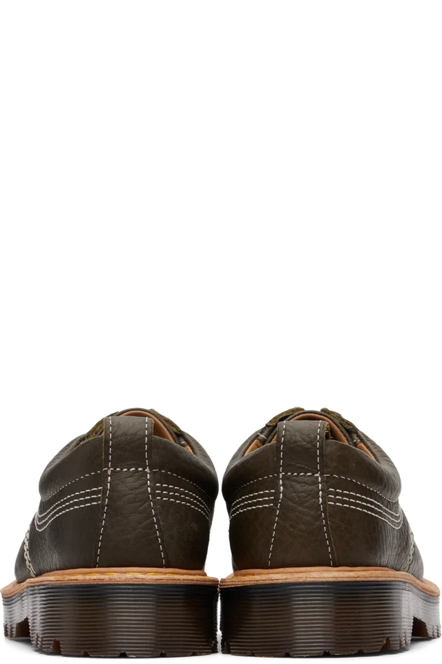Dr. Martens Khaki Lowell Derbys, photo 2 of 5 from SSENSE