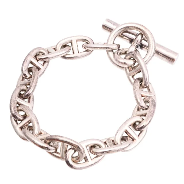 Hermès SV925 Chaine d'Ancre Bracelet PM Silver in Silver from VINTAGE QOO TOKYO, photo 2 of 2