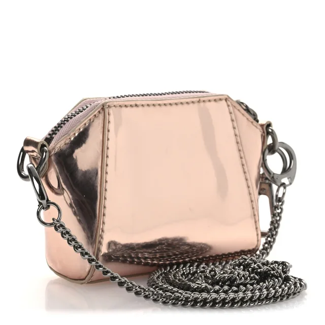 Givenchy Metallic Baby Antigona Light Pink in Pink Patent leather from FASHIONPHILE, photo 3 of 11