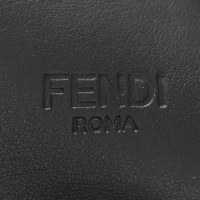 Fendi Shearling Calfskin FF Strap Black Tobacco in Black Calfskin from FASHIONPHILE, photo 3 of 6