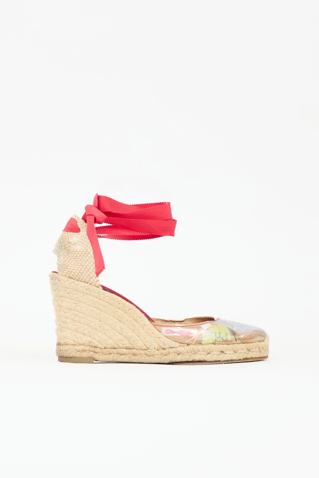 Christian Louboutin Brigitte Trash Espadrille Heel in Leather from VSP Consignment