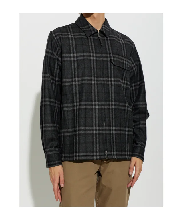 Burberry Ollie Checked Zip-Front Shirt, photo 4 of 7 from SENSER