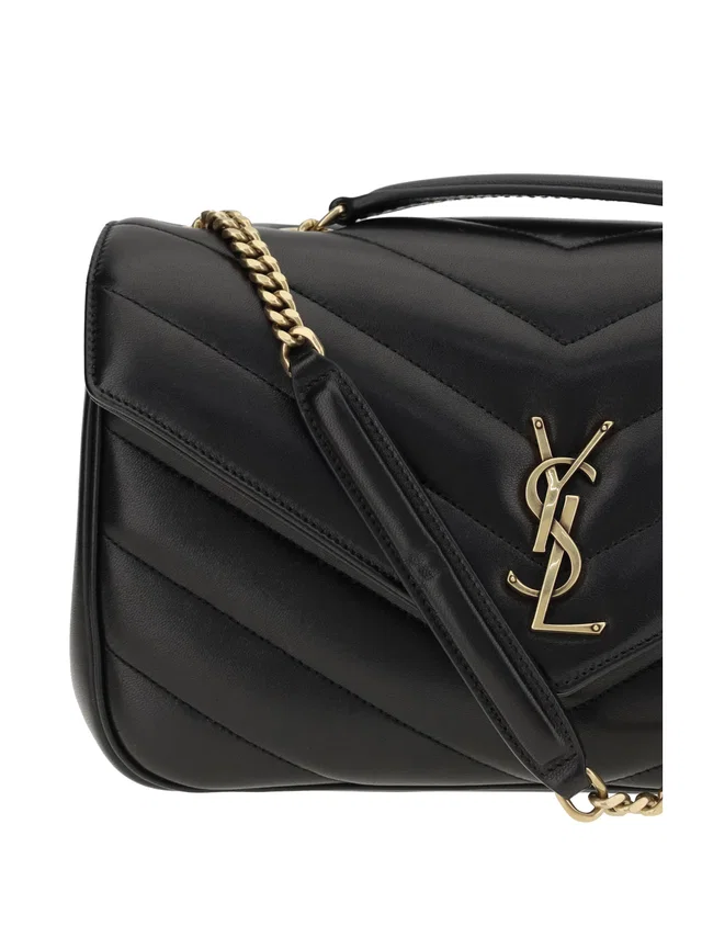 Saint Laurent Loulou Shoulder Bag — Black Lambskin in Black Lambskin from HEWI