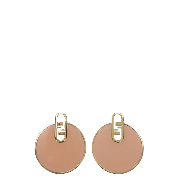 Fendi Pink Plexiglass Earrings in Pink Resin from HEWI