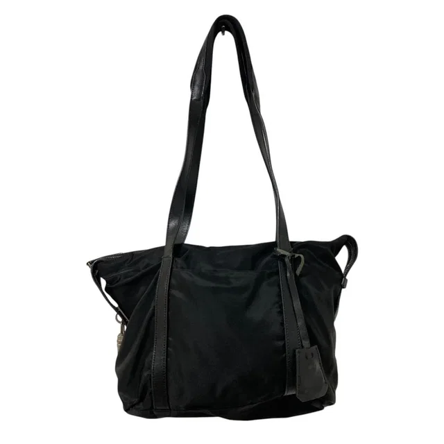 Prada Nylon Shoulder Tote Bag Black in Black Nylon from The Reluxe