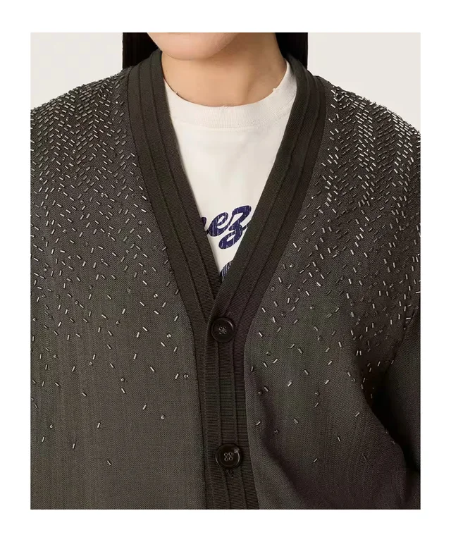 Golden Goose Deluxe Brand V-Neck Embellished Cardigan, photo 7 of 7 from SENSER