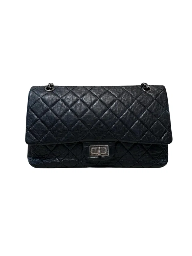 Chanel 2.55 Reissue Jumbo Black with Rithuliem Hardware Bag in Black from Luxury Promise
