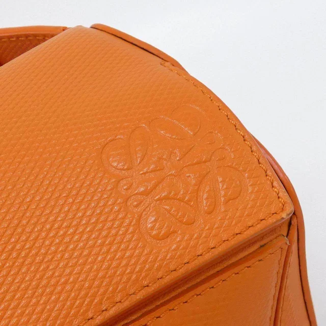 Loewe Puzzle Small Calf Shoulder Bag in Orange Calfskin from LuxUness, photo 7 of 10