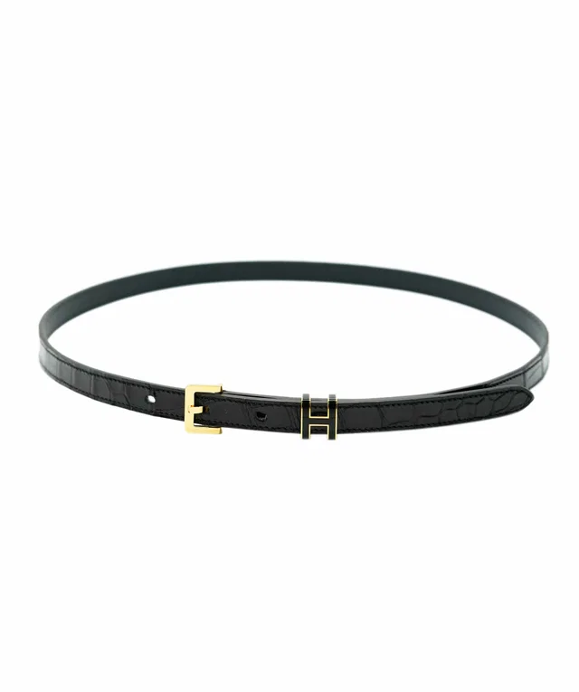 Hermès Crocodile Porosus H Pop Belt with GHW in Crocodile from Luxury Promise