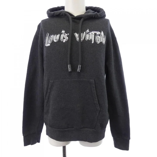 Louis Vuitton Print Cotton Hoodie from The Reluxe