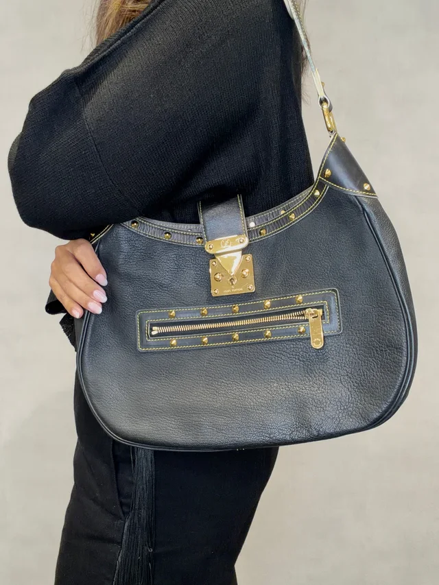 Louis Vuitton Suhali L'Affriolant Leather Shoulder Bag Noir in Black Leather from Season 2 Consign