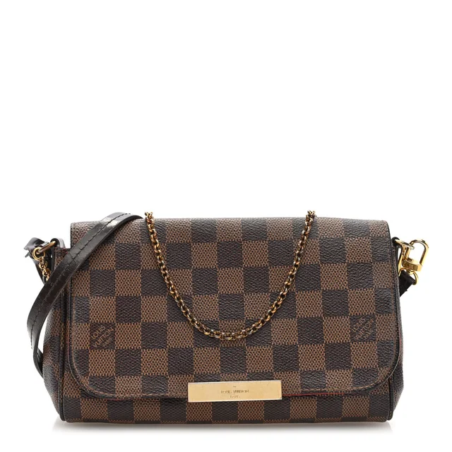 Louis Vuitton Favourite MM Damier Ebene Coated Canvas Bag - Brown in Brown Coated canvas from H&T
