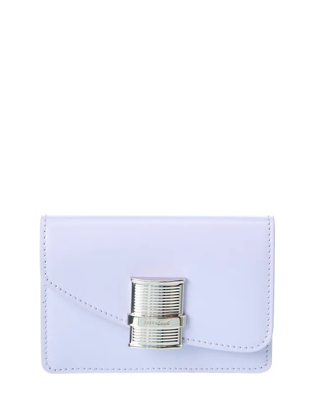 Ferragamo Fiamma Leather Card Holder, image 1 of 1 from Gilt