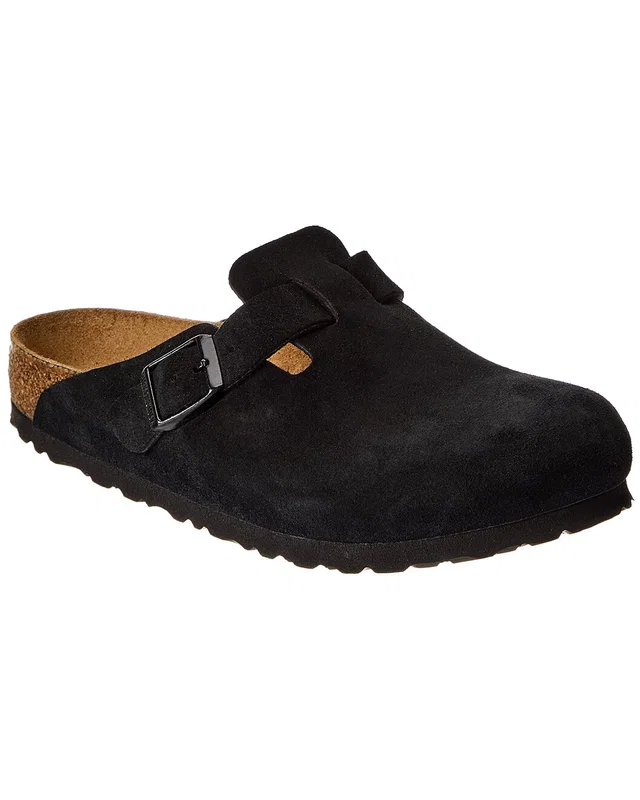 Birkenstock Boston Soft Footbed Suede Leather Clog, image 1 of 1 from Rue La La
