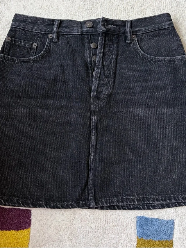 Acne Studios A-Line Skirt in black Denim from Poshmark