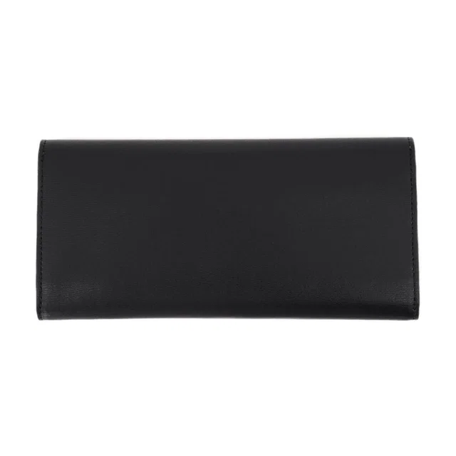 TOTEME T-Lock Wallet — Black Cowhide in Black Leather from HEWI
