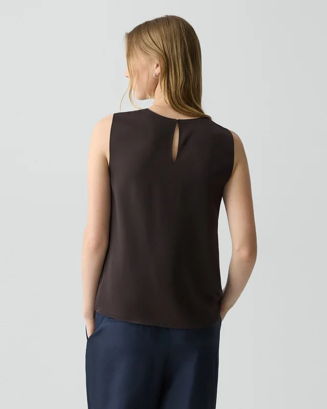 Theory Shell Top in Silk Georgette, photo 4 of 8 from Theory