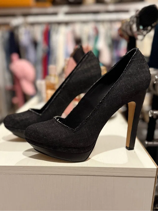 Diesel Denim Pumps- Size 37 in black Denim from Poshmark