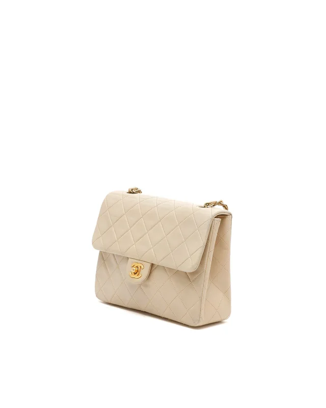 Chanel Classic Mini Square Single Flap Bag in Leather from A Retro Tale, photo 2 of 11
