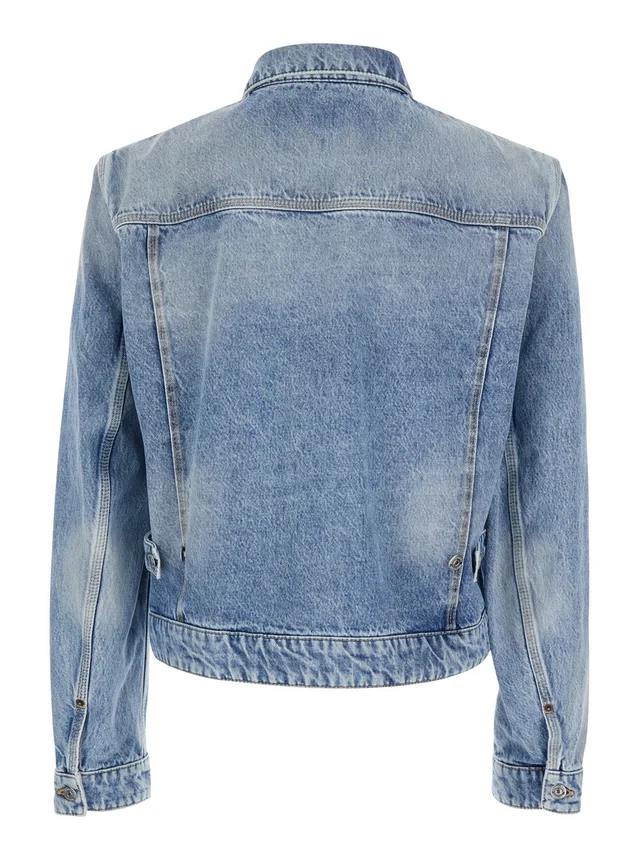 Dsquared2 Light Blue Jacket '70's' with Classic Collar and Four Patch Pockets on the Front in Denim for Men in 100% Cotton, photo 4 of 6 from Gaudenzi Boutique
