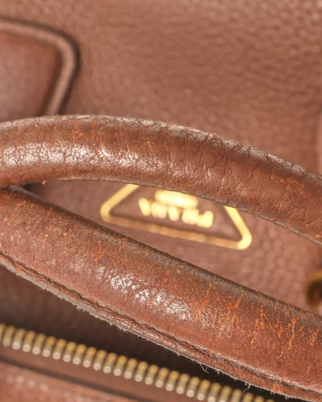 Prada Vitello Daino Bauletto Bag in Leather from A Retro Tale, photo 6 of 10