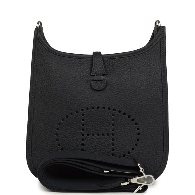 Hermès Evelyne 23 Caban Clemence Palladium Hardware in Clemence leather from Madison Avenue Couture