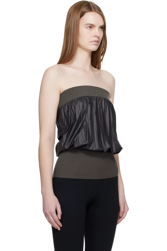 Paloma Wool Gray Fino Tube Top, photo 2 of 2 from SSENSE