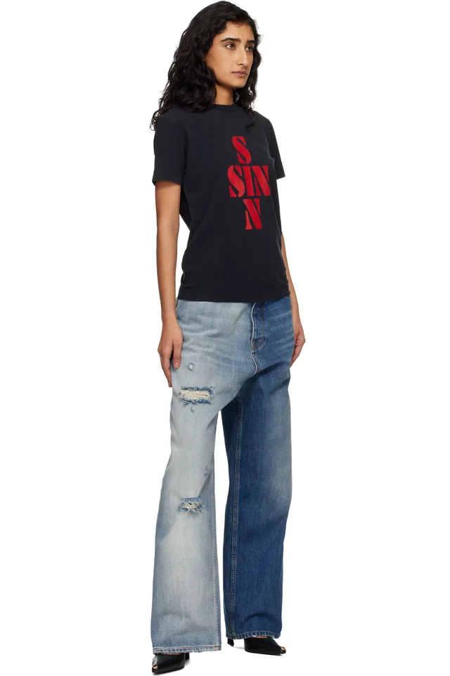 VETEMENTS Blue Degrade Effect Jeans, photo 4 of 4 from SSENSE