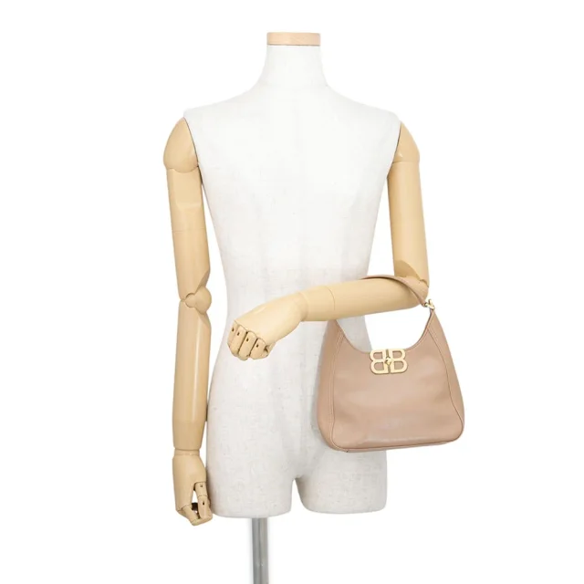 Balenciaga BB Soft Hobo Bag Beige8019282ABEC2621 Calf Leather Size Small in Calfskin from GALLERY RARE, photo 4 of 16