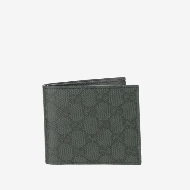 Gucci Gg-Patterned Canvas Bi-Fold Wallet — Green Cotton & Cardholders in Green Canvas from HEWI