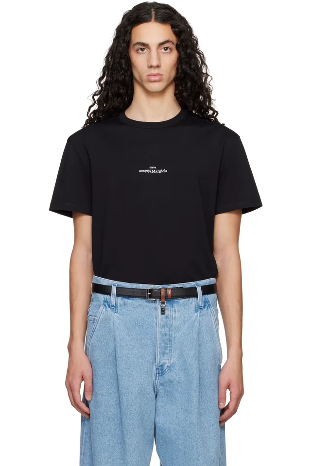 Black Distorted Logo T-Shirt