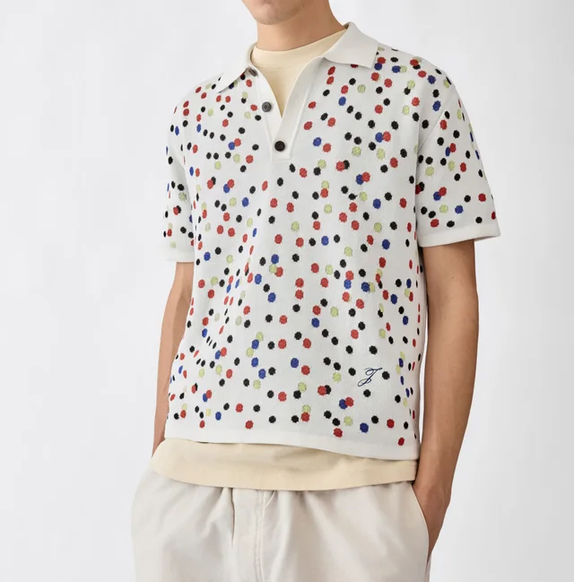Jacquemus Confettis Patterned Polo Shirt, photo 2 of 5 from SENSER