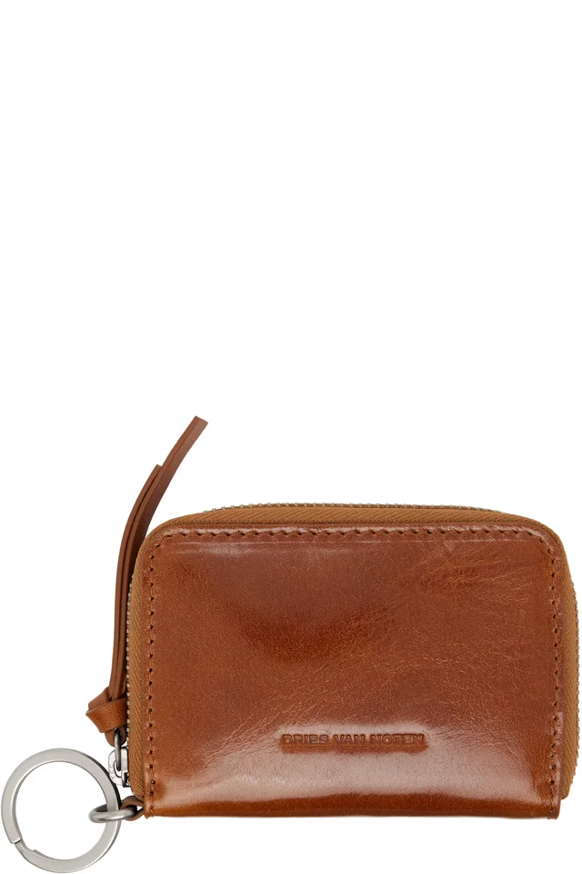 Dries Van Noten Brown Zip Wallet from SSENSE, photo 1 of 1
