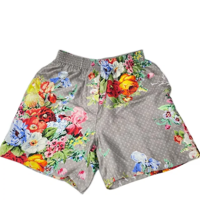 Louis Vuitton Silk Monogram Flowerer Shorts 34 in Silk from The Reluxe
