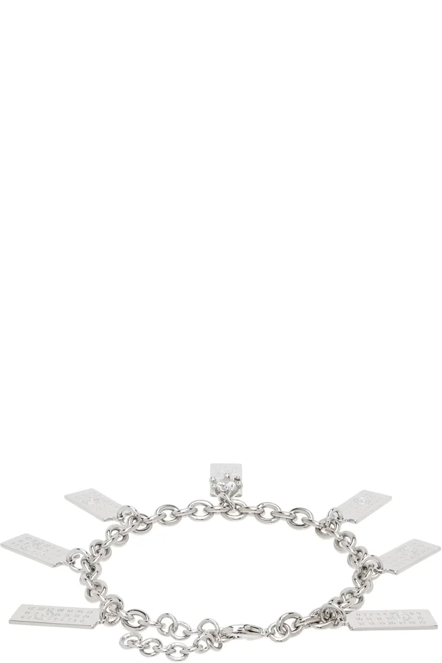 MM6 Maison Margiela Numeric Charm Bracelet, photo 2 of 3 from SSENSE